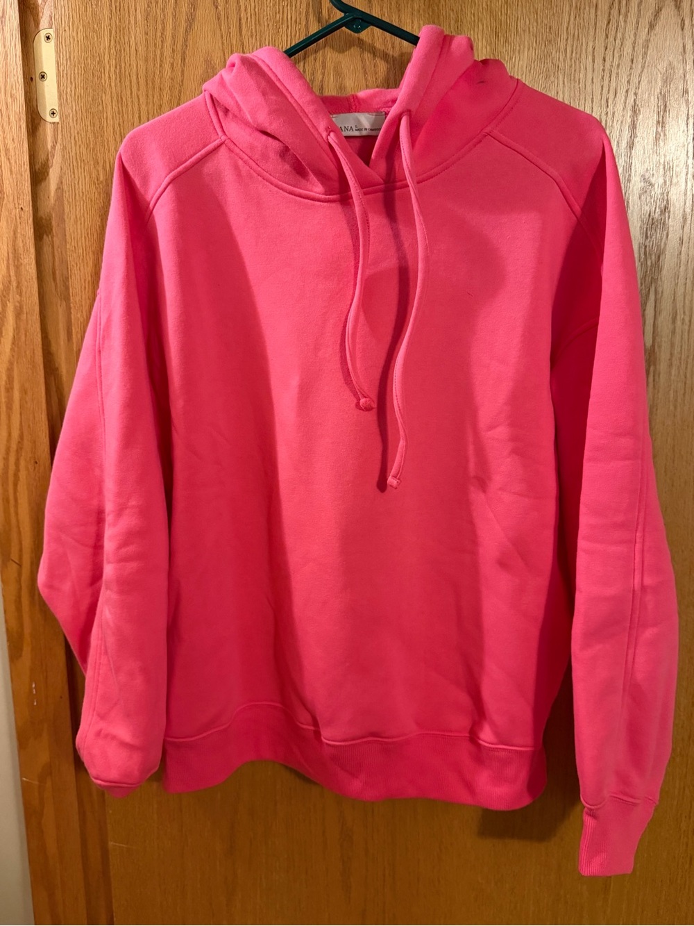 Zenana Outfitters Hot Pink Crewneck Hoodie
